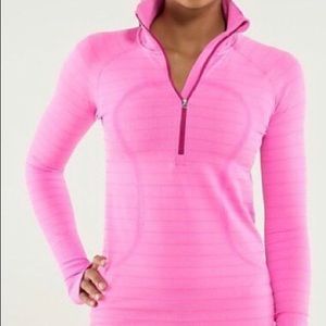 lululemon] swiftly tech half zip (pink)